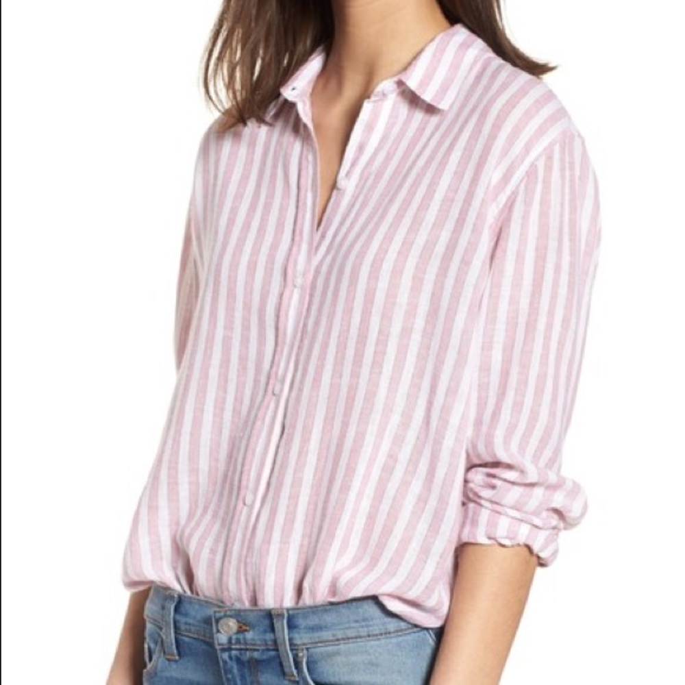*SOLD* Rails | Sydney Rose Striped Shirt size L
